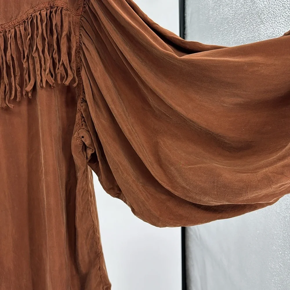 Tianello fringe brown